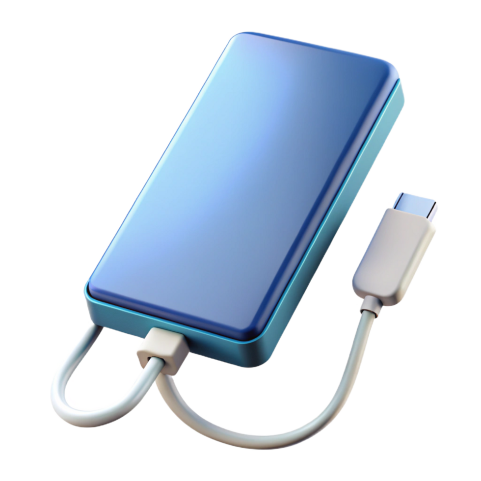 magnificent creative Power bank charging a smartphone high resolution png