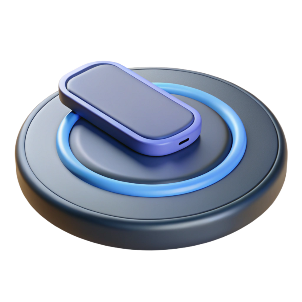 extraordinary minimalist Wireless charging pad for smartphone professional png