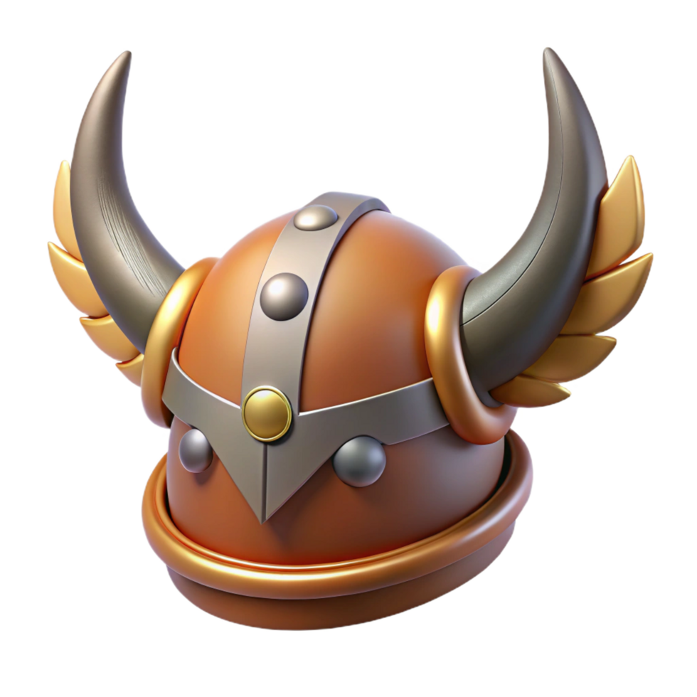 wonderful vintage Single, fantasy helmet, horned and winged exclusive png