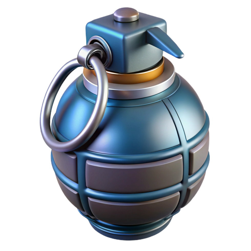 dramatic classic Detailed model of a plasma grenade, 4K png
