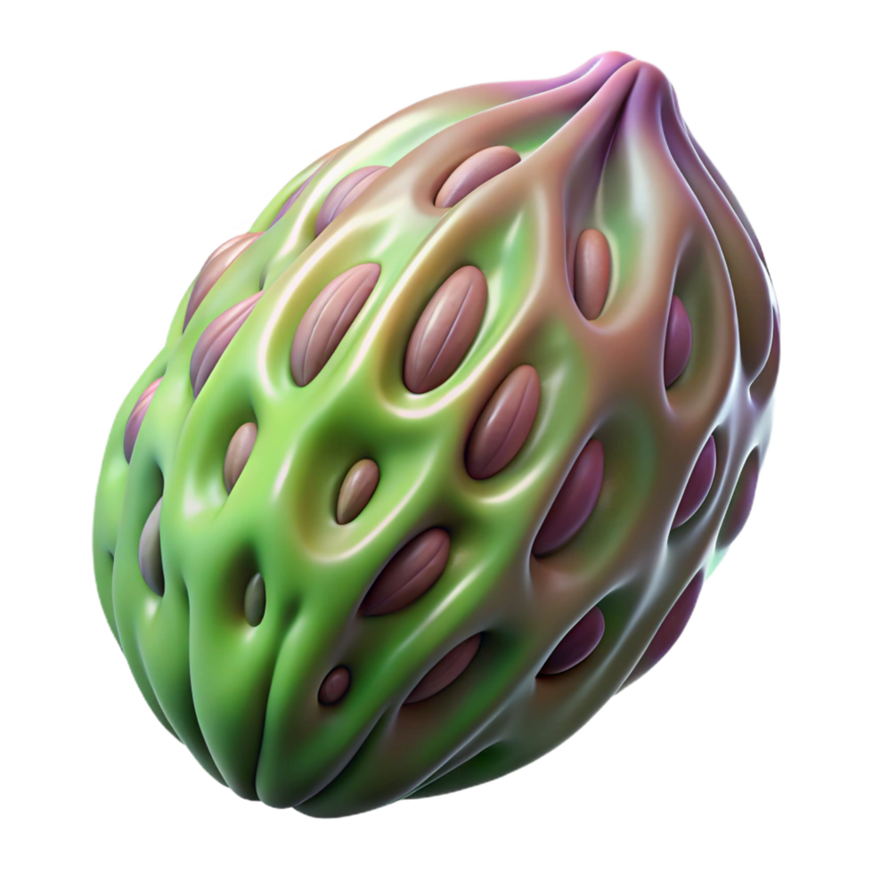 extraordinary minimalist Alien seed pod with pulsating veins, exclusive png