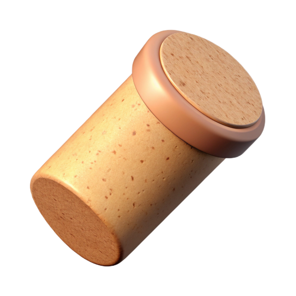 beautiful traditional A wine cork, genuine png