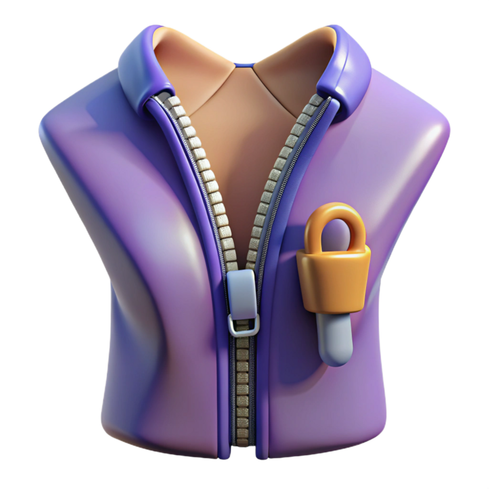 wonderful contemporary A zipper, partially unzipped, genuine png