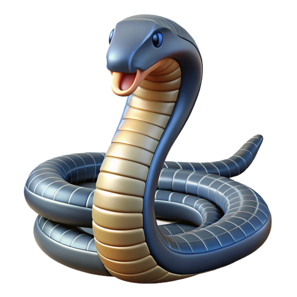 elegant rustic A king cobra premium png