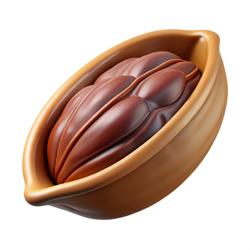 stunning contemporary Cocoa bean pod, open exclusive png
