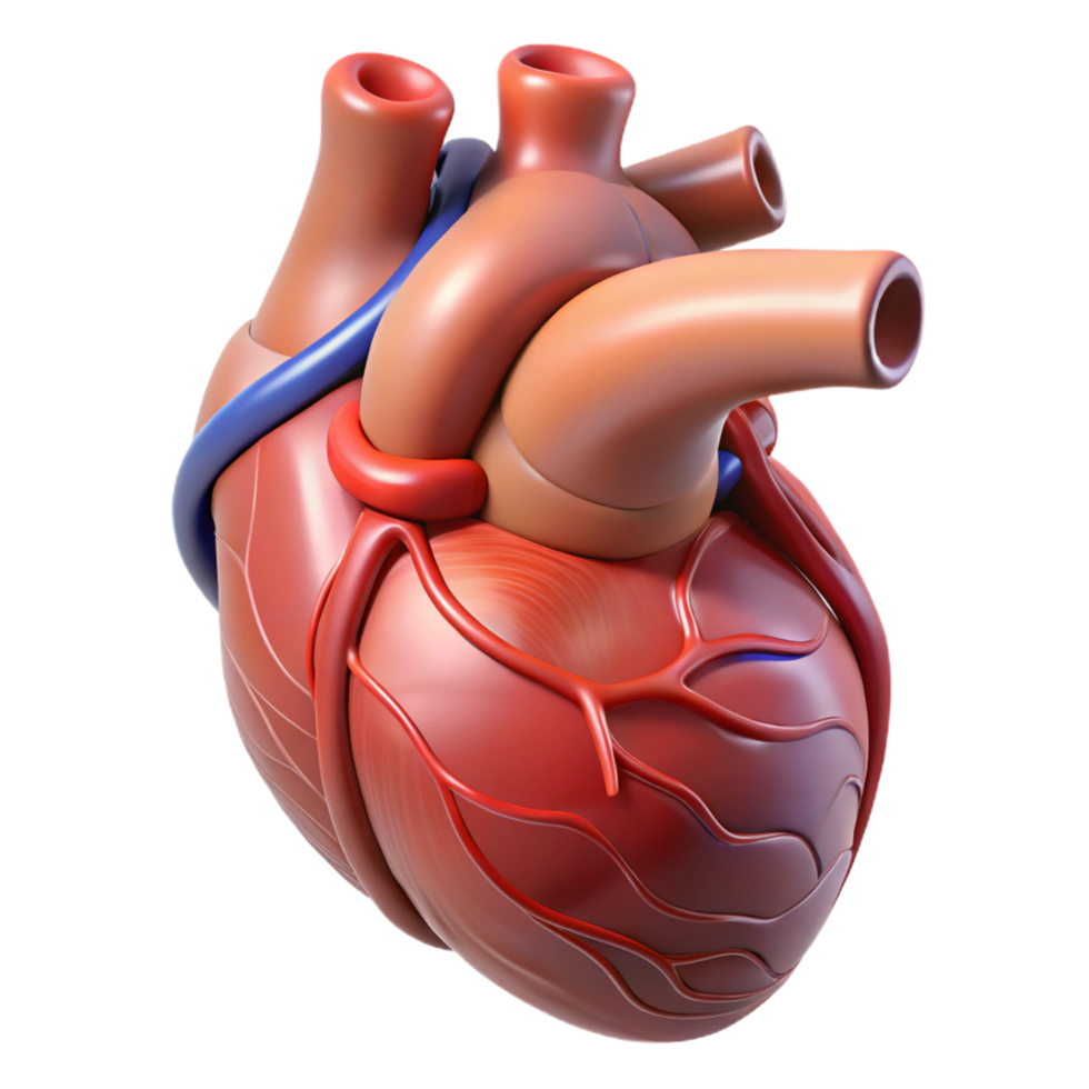 wonderful artistic A detailed, anatomical human heart professional png