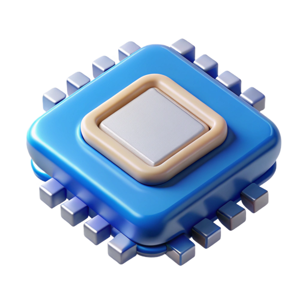magnificent contemporary Microchip processor authentic png