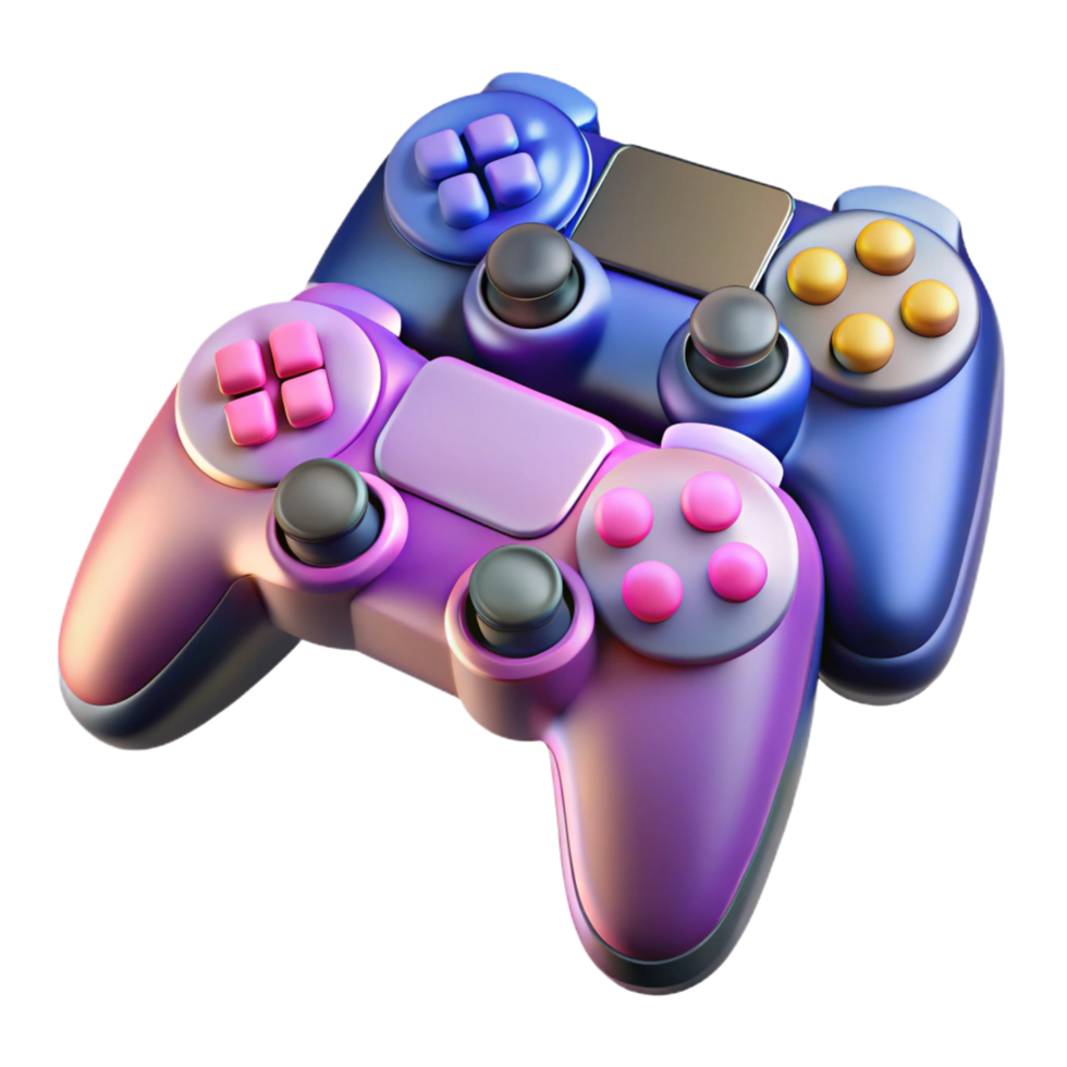 serene traditional A set of gaming controllers exclusive png