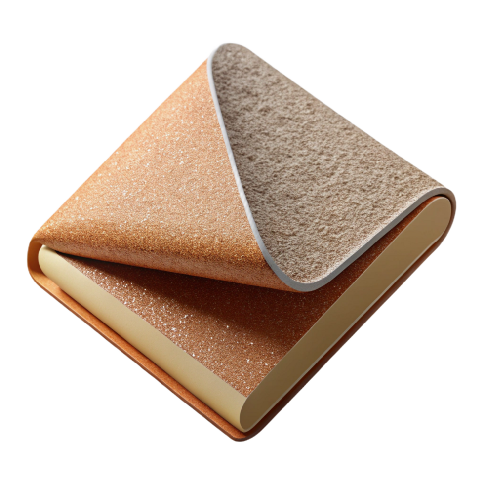 impressive contemporary Sandpaper sheet, coarse grit, high resolution png