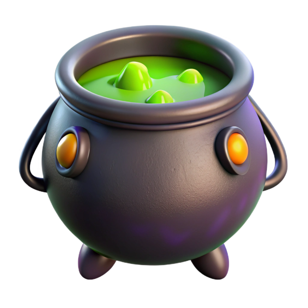 stunning artistic A scary, realistic witch's cauldron exclusive png
