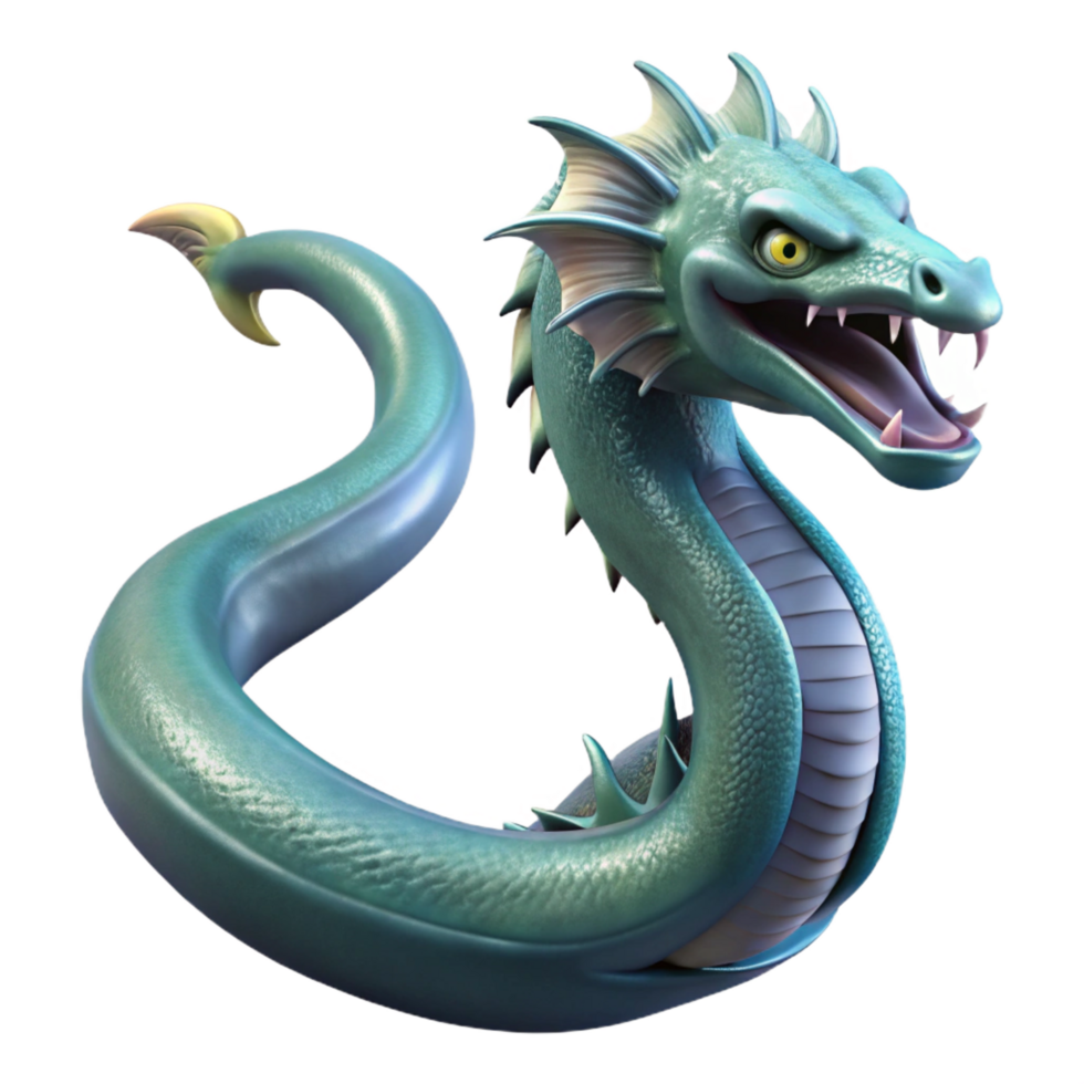 wonderful classic Leviathan, sea serpent, biblical mythology, monstrous form premium png