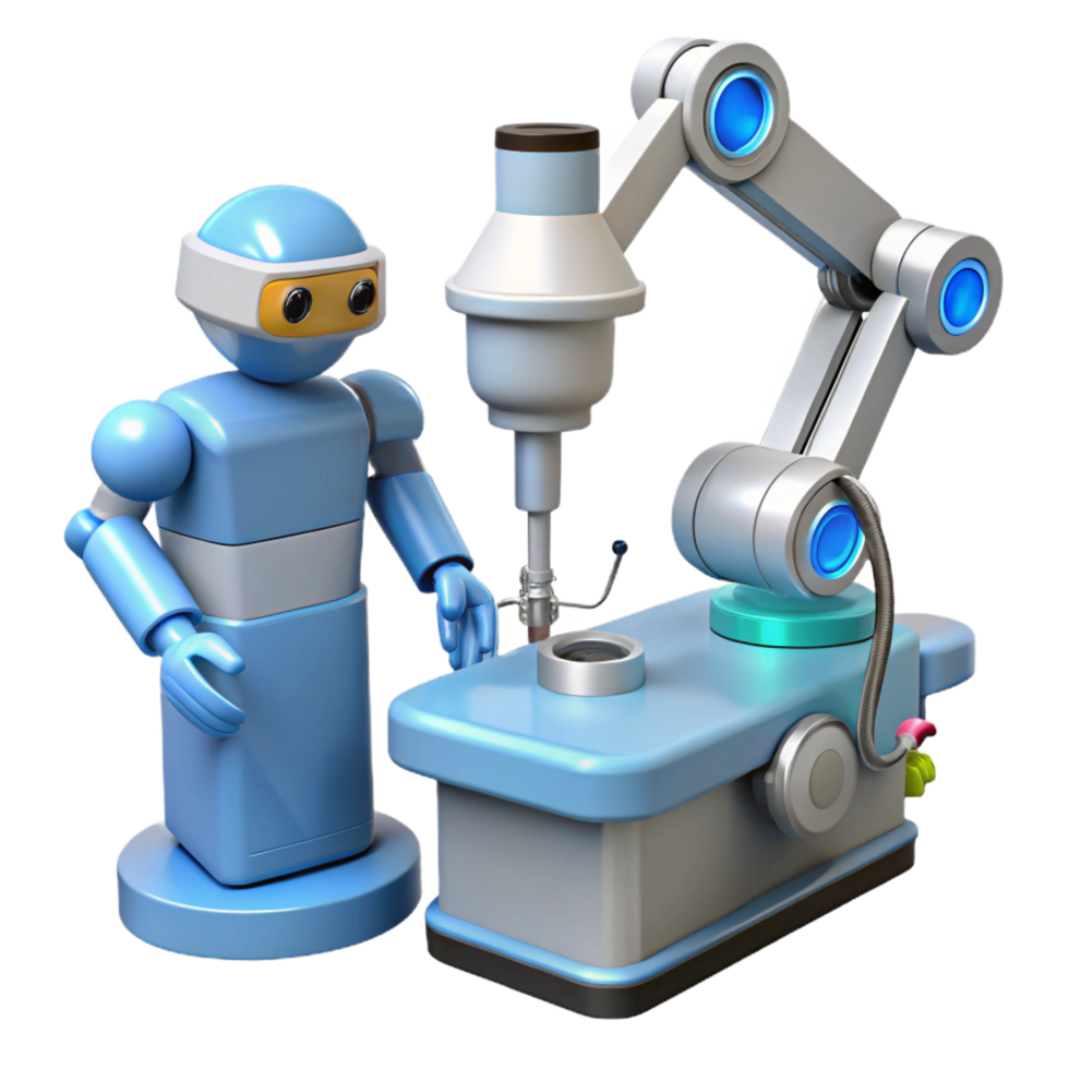 wonderful modern Surgical robot performing surgery exclusive png