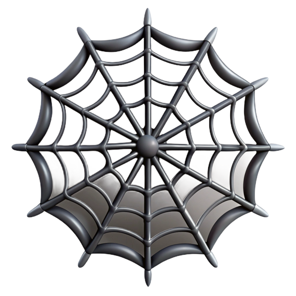 elegant traditional Close-up of a spider web premium png