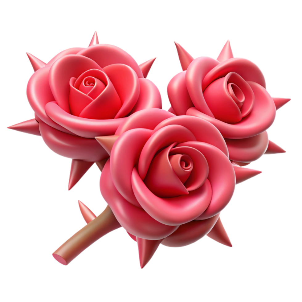 wonderful classic Rose thorns detailed png