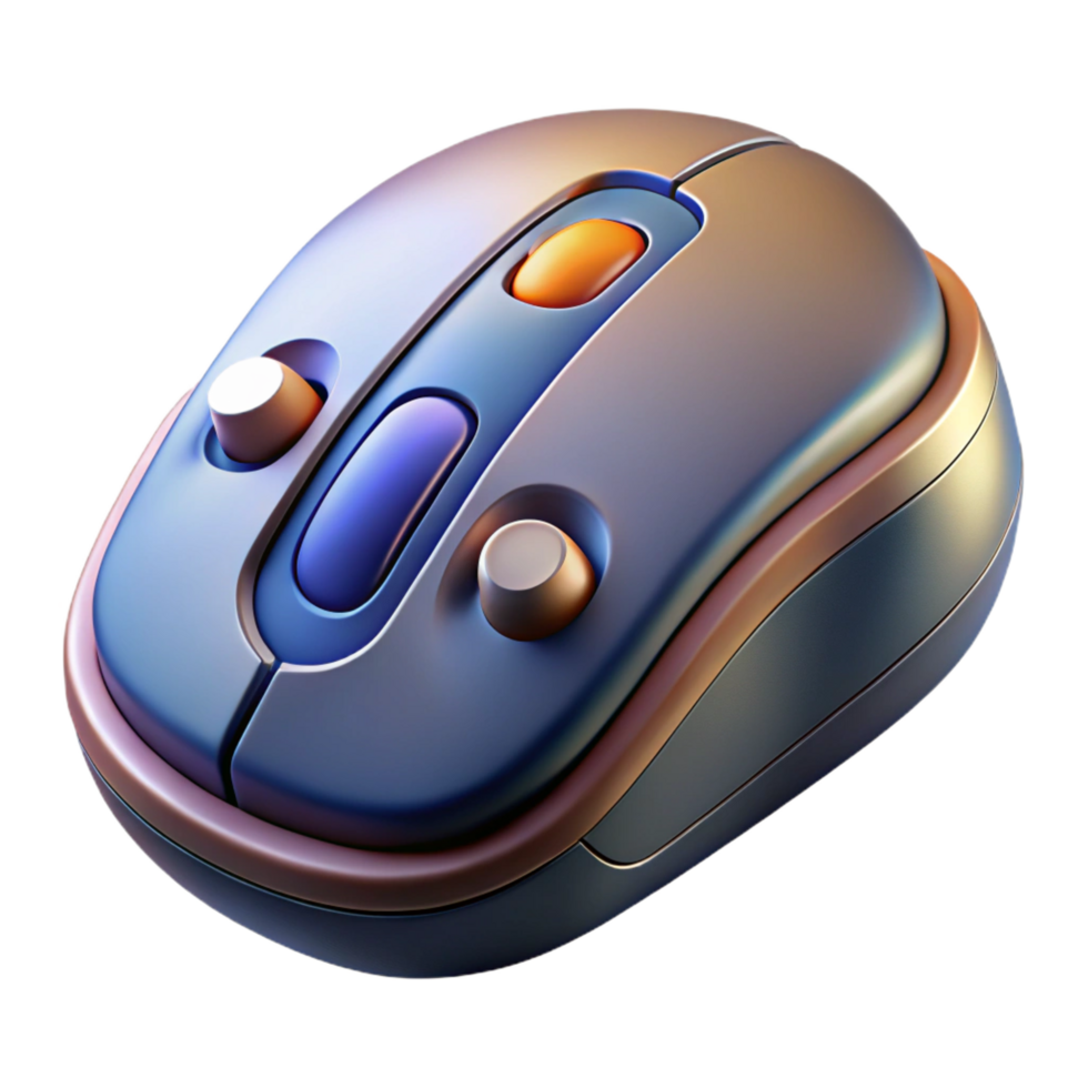 extraordinary abstract Gaming mouse with customizable buttons high quality png