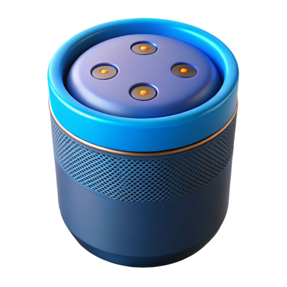 dramatic rustic Smart speaker with voice assistant activated professional png