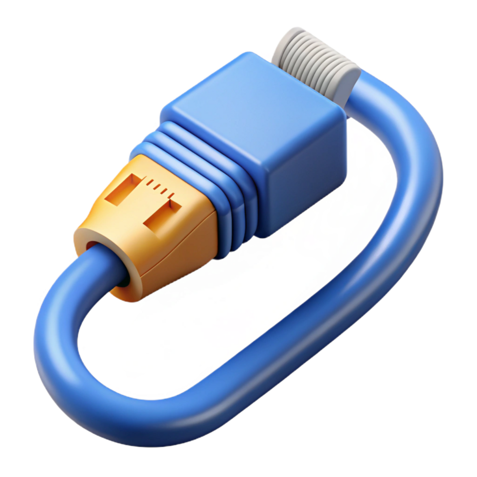 wonderful modern Ethernet cable with RJ45 connector high quality png