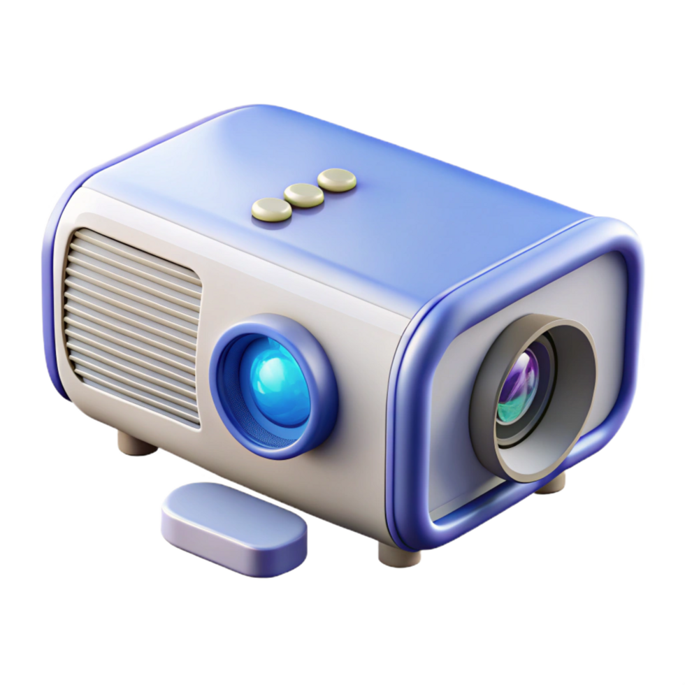 dramatic abstract Projector with remote control genuine png