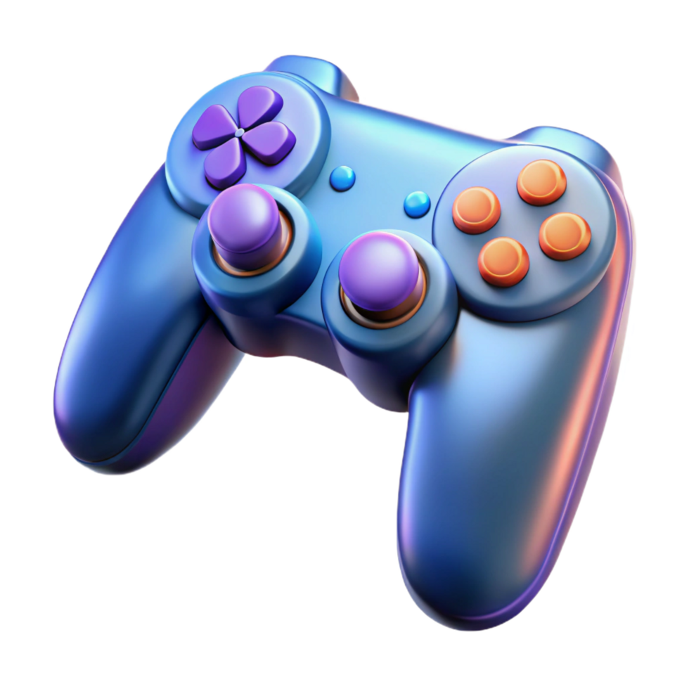 stunning modern Gaming controller with analog sticks genuine png