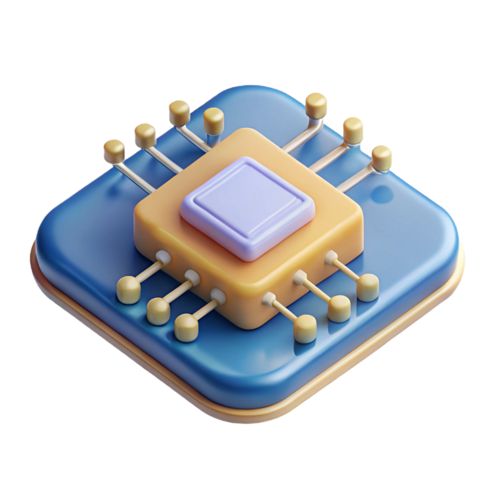 magnificent minimalist Circuit board with microchips high quality png