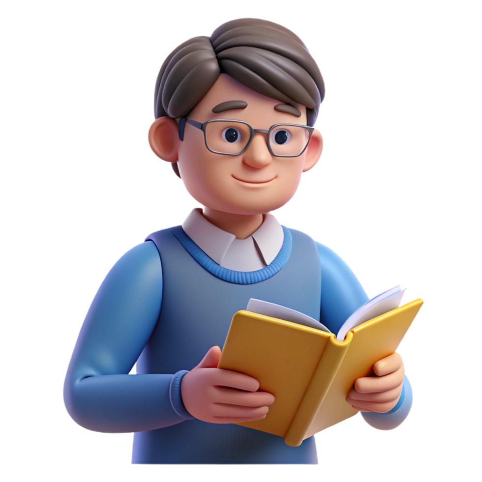 wonderful contemporary Concentrated student, studying, high resolution png