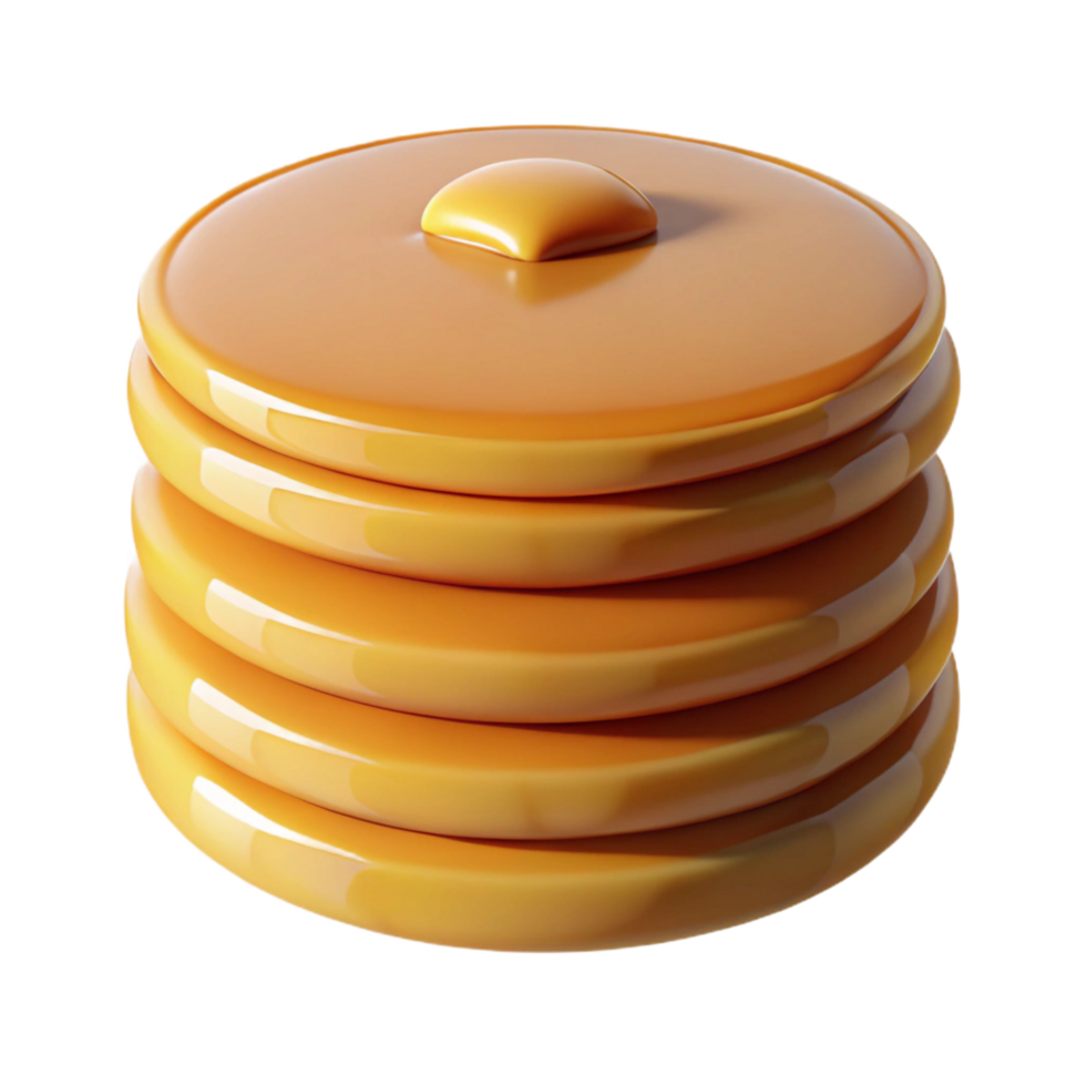 extraordinary rustic Stack of pancakes, golden brown, genuine png