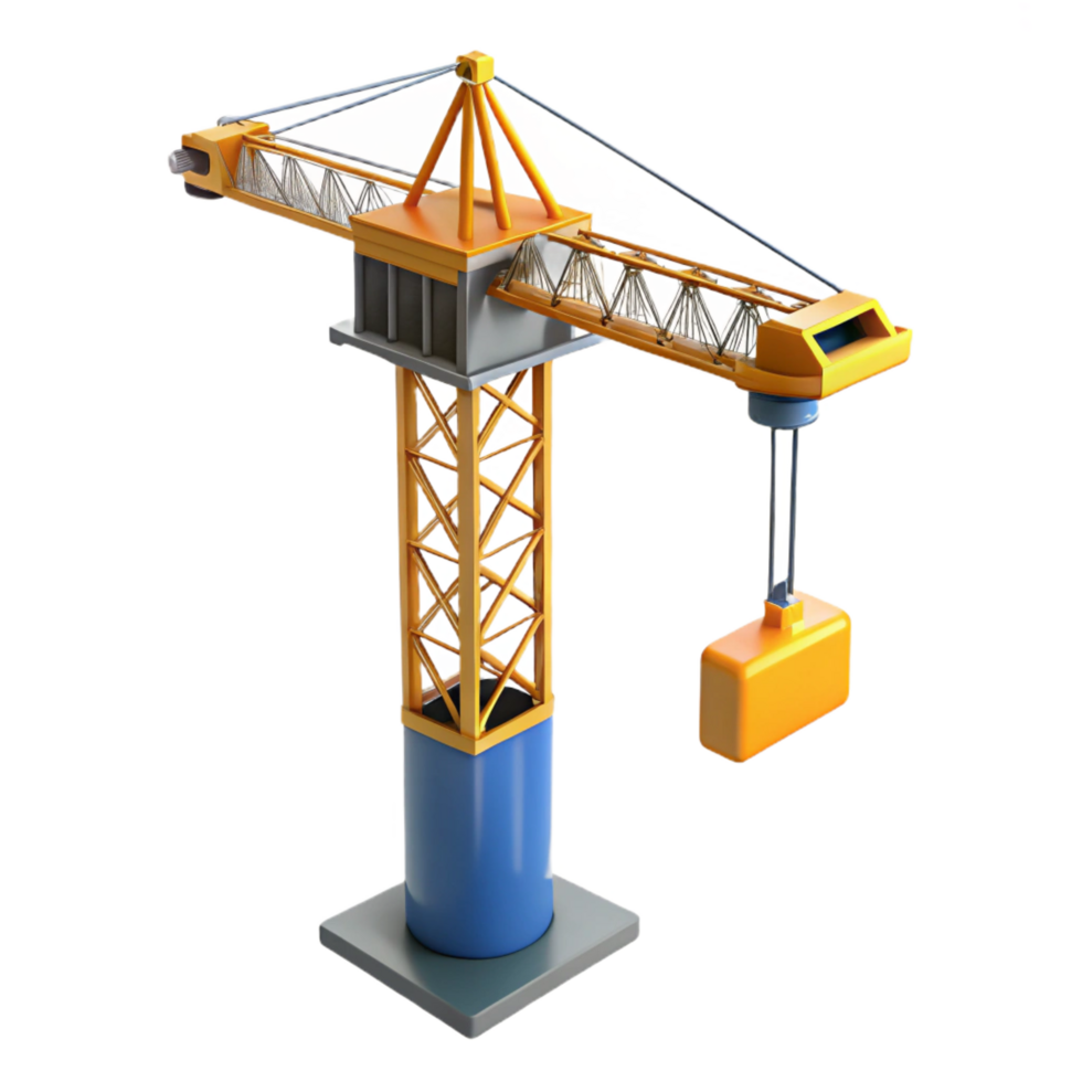 magnificent minimalist Crane, tower crane, construction equipment exclusive png