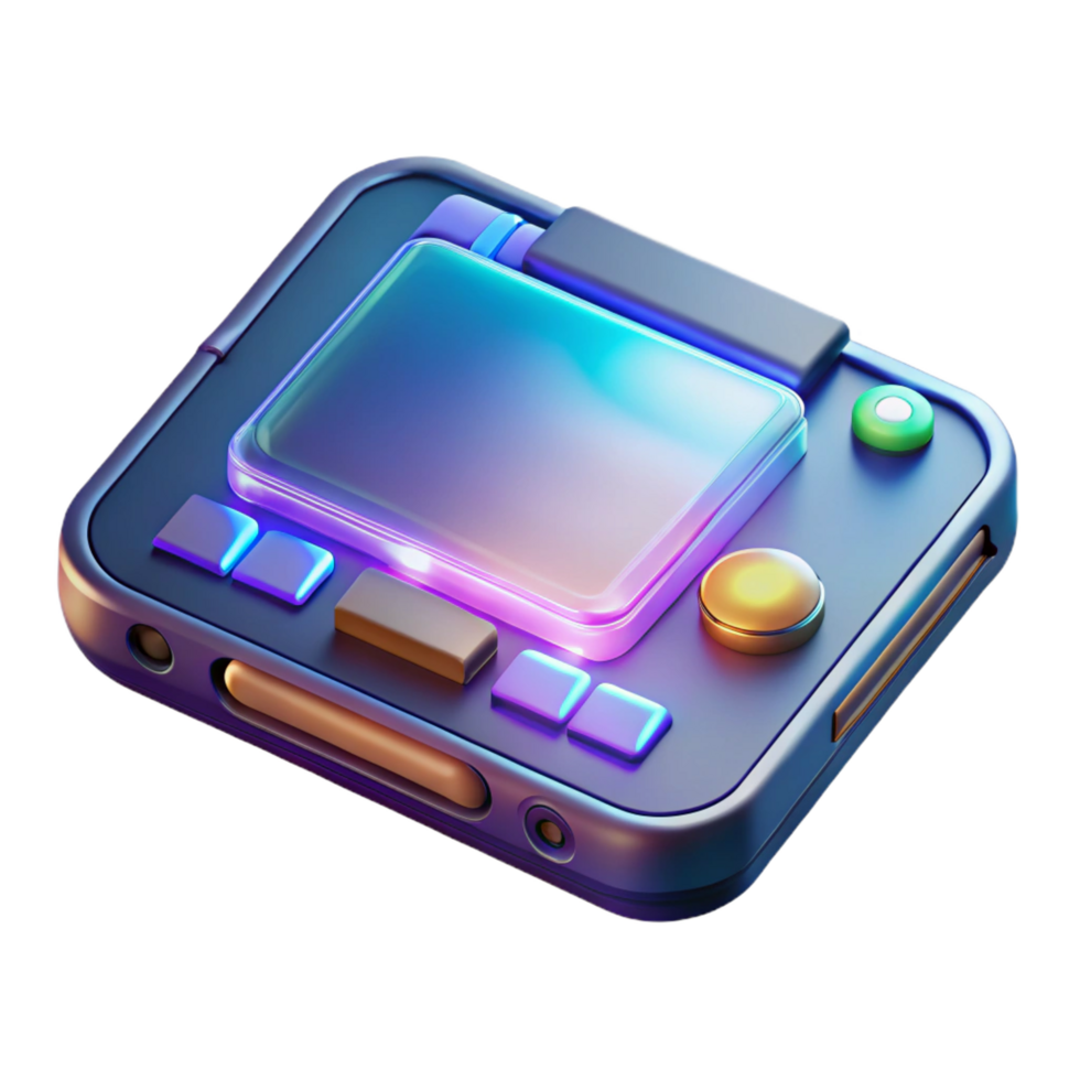 extraordinary vintage Futuristic tablet with holographic display exclusive png