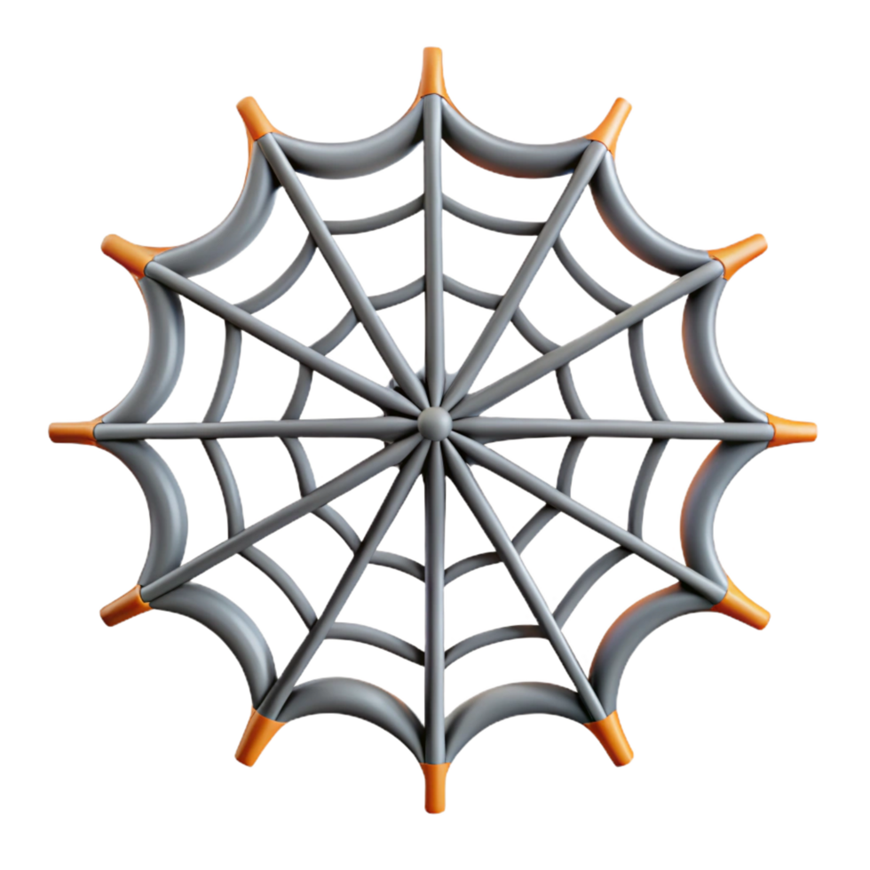 vibrant classic Spider web high resolution png