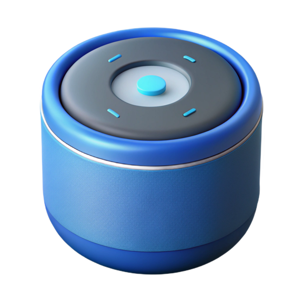 magnificent abstract Smart speaker with voice assistant activated detailed png
