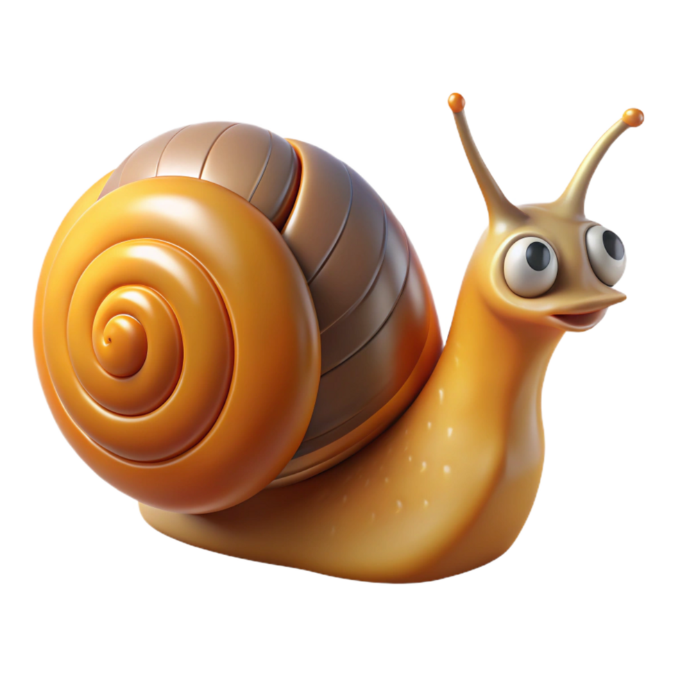 wonderful abstract A crawling snail, exclusive png