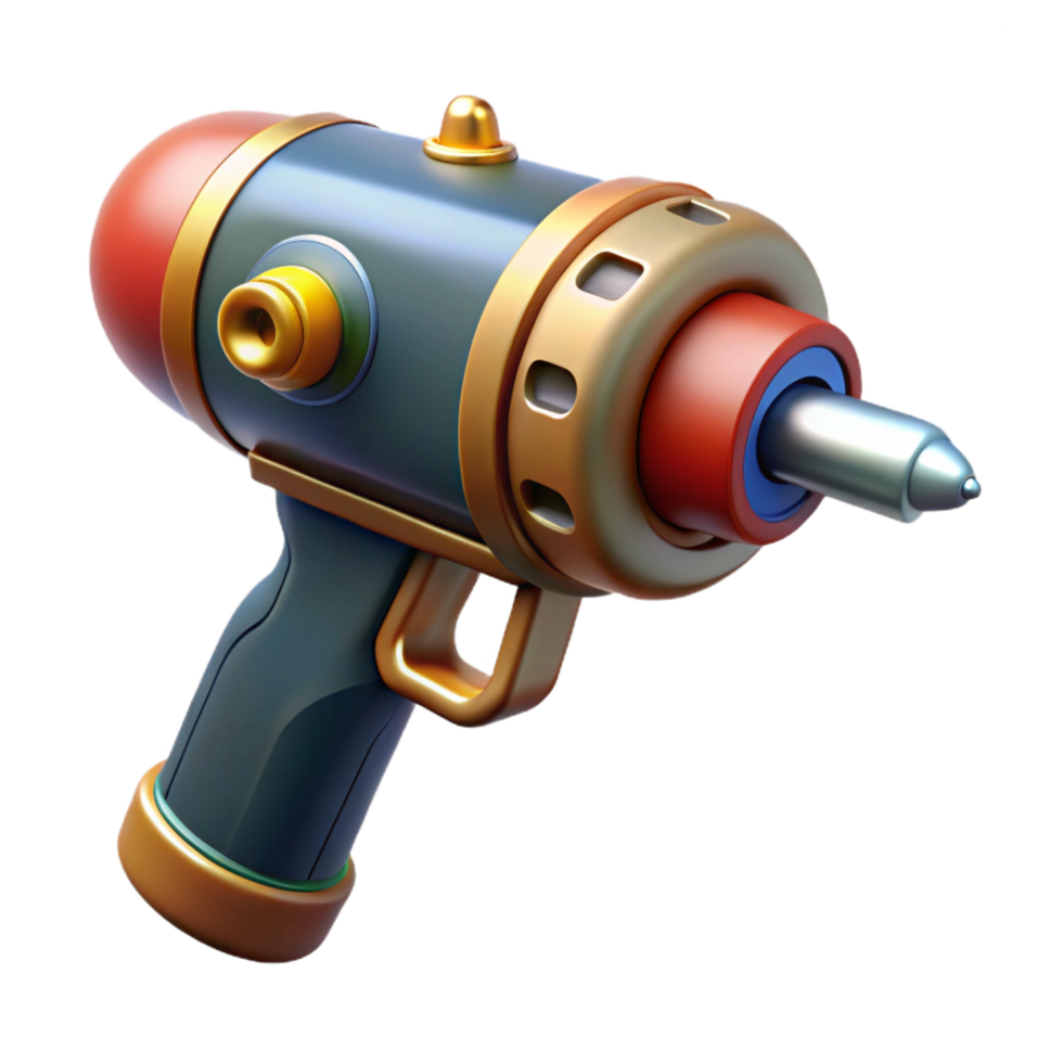 beautiful rustic Steampunk drill tool, isolated object high resolution png