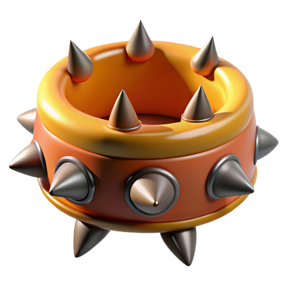 beautiful traditional Cerberus collar, spiked collar, genuine png
