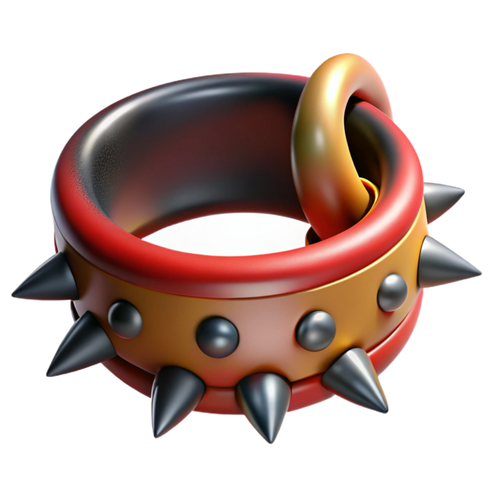 beautiful traditional Cerberus collar, spiked collar, premium png