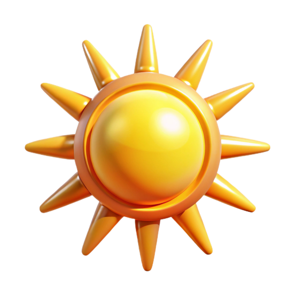 wonderful contemporary A sun, abstract and radiant authentic png