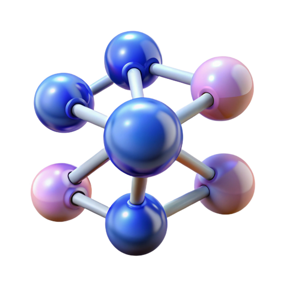 elegant vintage A molecule, abstract and scientific 4K png