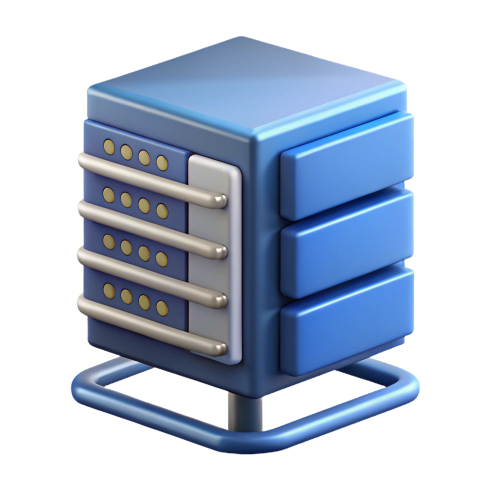 serene minimalist Server rack unit, high resolution png