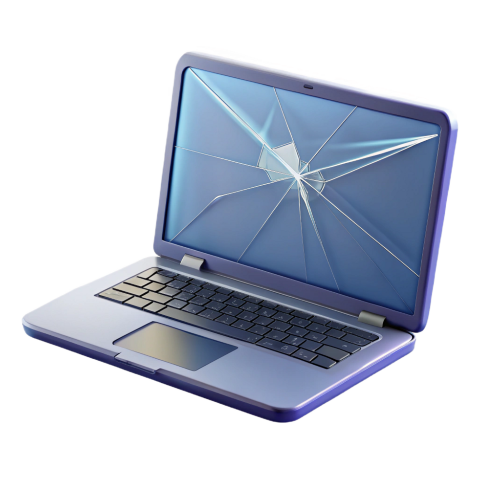 wonderful rustic Broken laptop screen, 4K png
