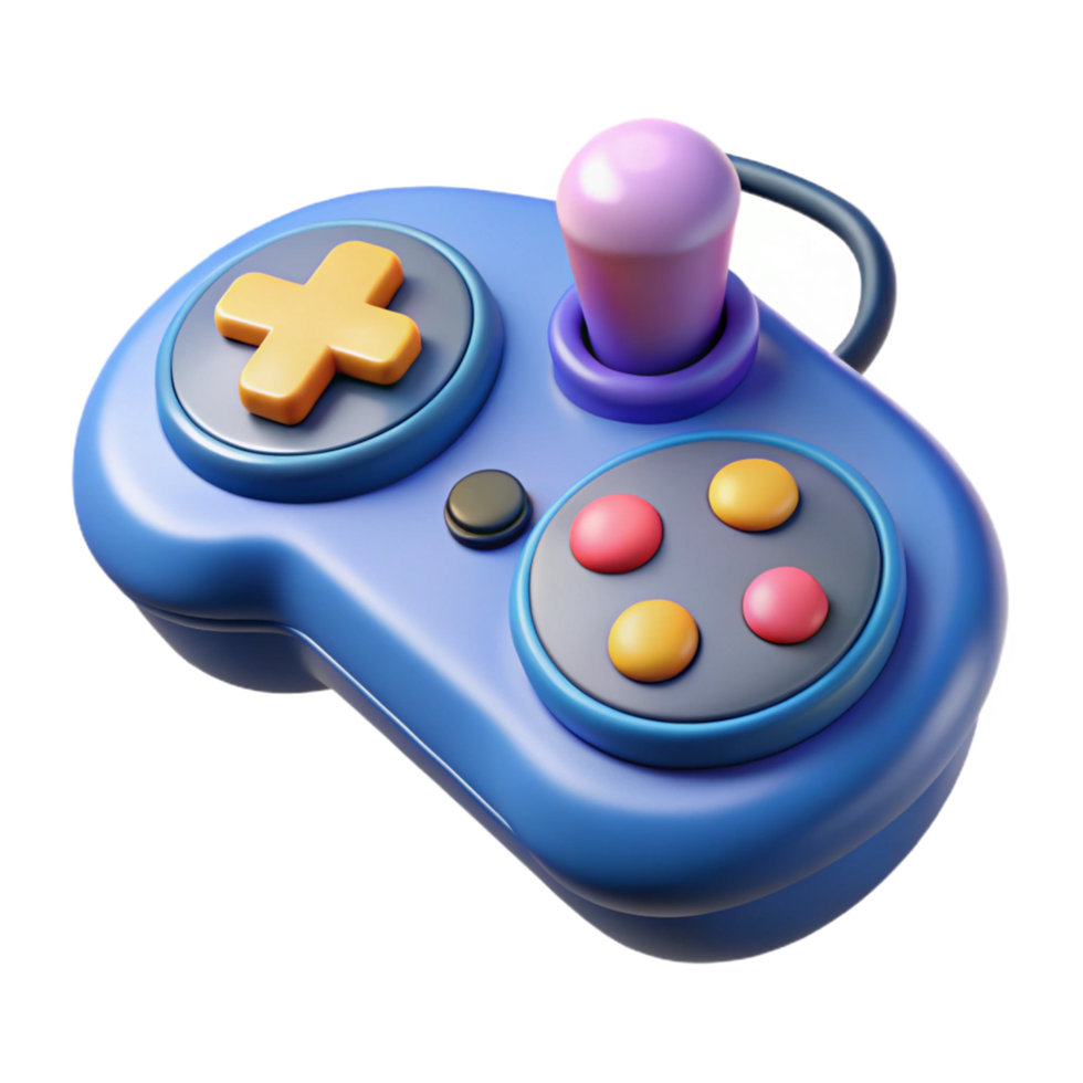stunning modern Retro gaming controller, authentic png