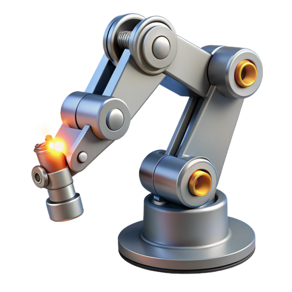 impressive classic Robot arm welding, professional png