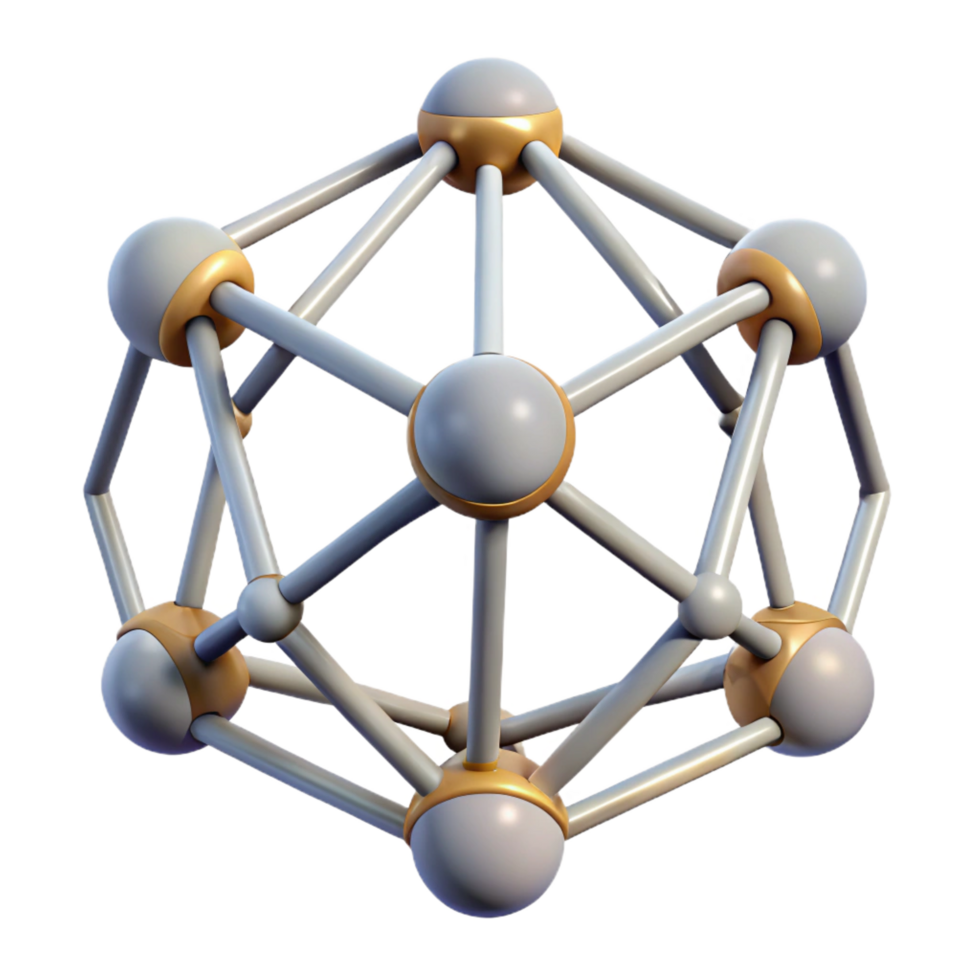 magnificent contemporary Geodesic dome connector hub, high quality png