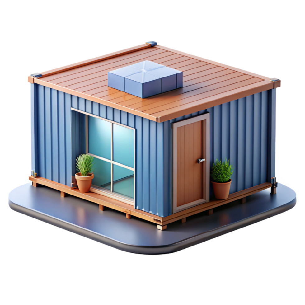 elegant traditional Shipping container home modification, premium png