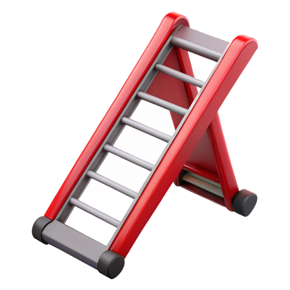 serene abstract Fire escape ladder, 4K png