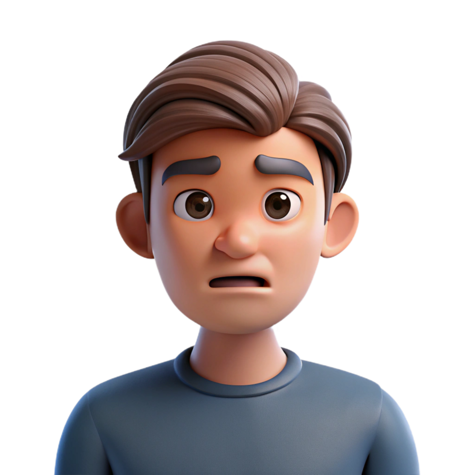 beautiful abstract Skeptical young man with raised eyebrow professional png