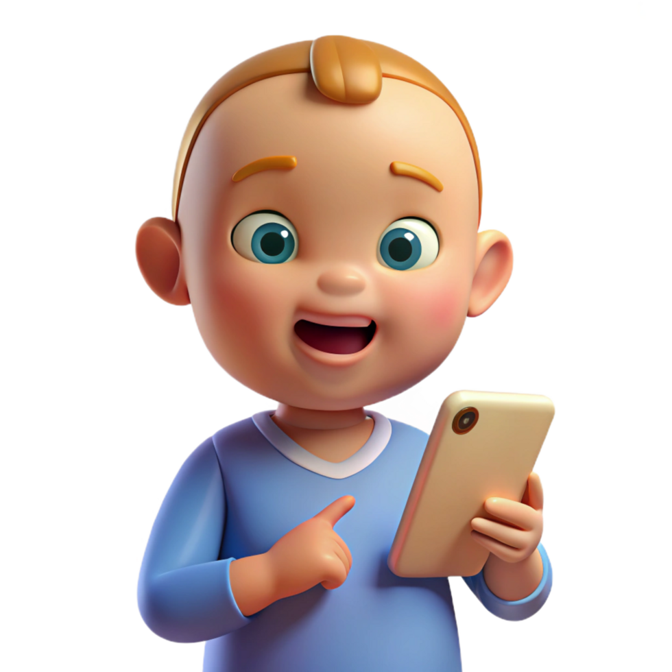 vibrant creative Engaged baby looking at a mobile genuine png