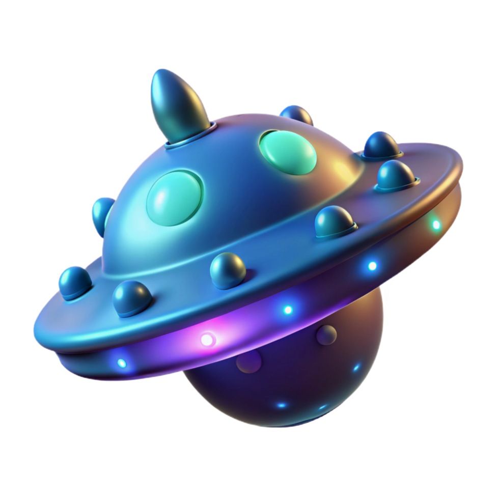 impressive vintage Alien spore, bioluminescent, floating in air implied by positioning exclusive png