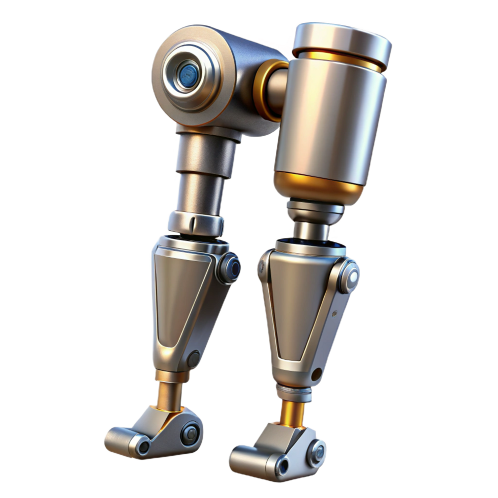 wonderful contemporary Robot leg, metallic, hydraulic pistons high resolution png