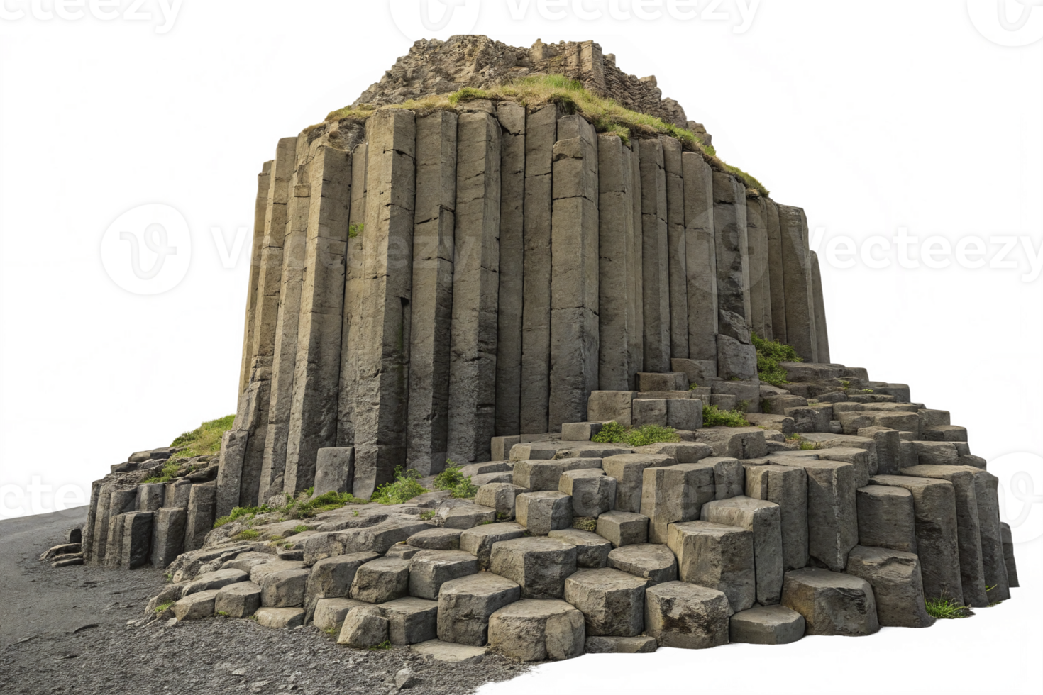 Majestic Basalt Columns at Giants Causeway Natural Landmark Coastal Geology Formation png