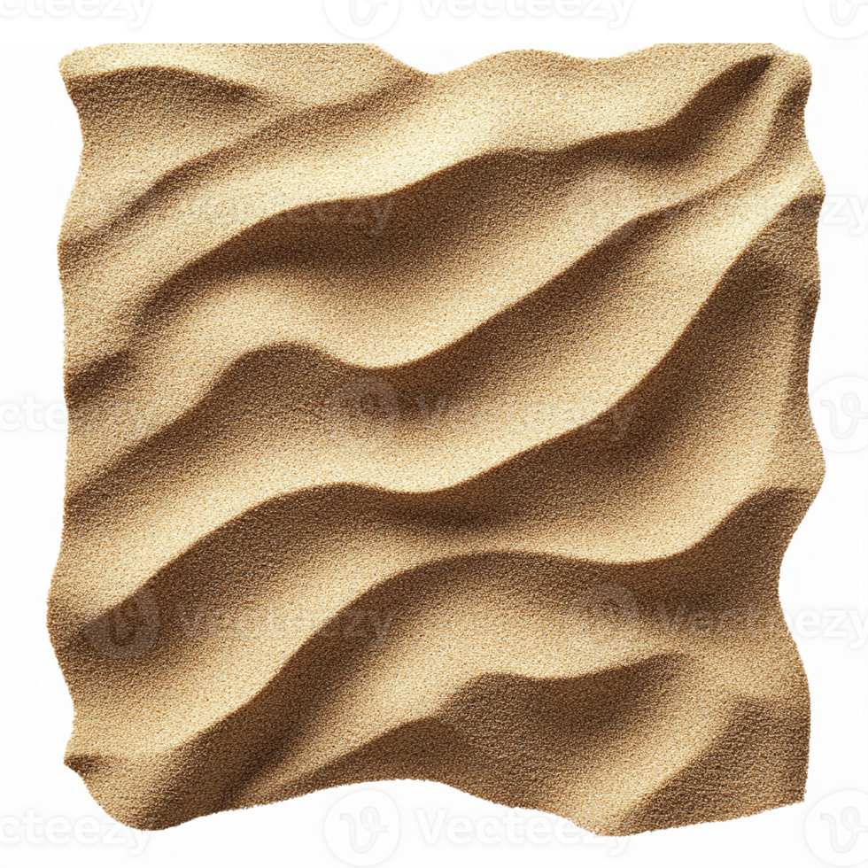 Realistic Wavy Sand Texture Background for Nature and Beach Themed Designs png