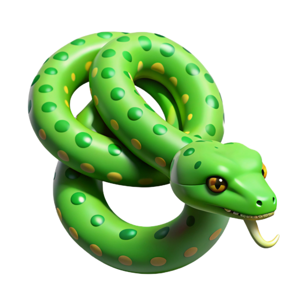 extraordinary abstract A slithering green tree python professional png